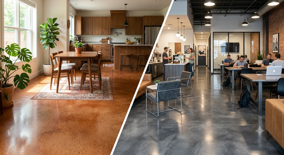 Top Concrete Dye Color Trends for Residential and Commercial Spaces