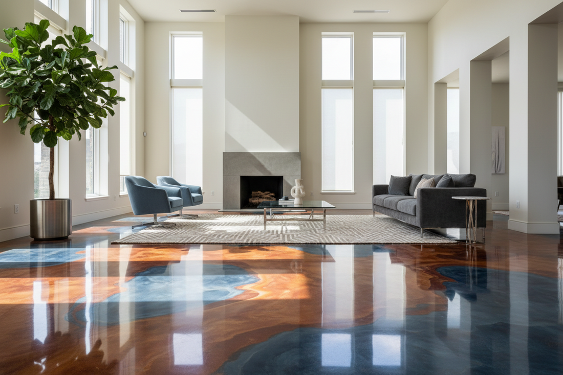 How Concrete Dye Stain Creates Luxury Finishes
