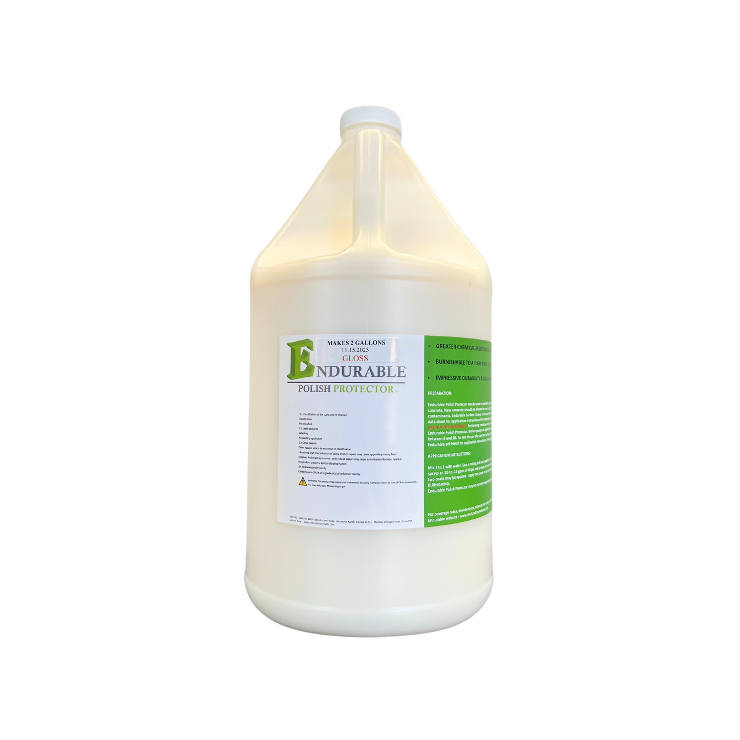 Endurable Polish Protector - 2 Gallon Concentrate - Gloss